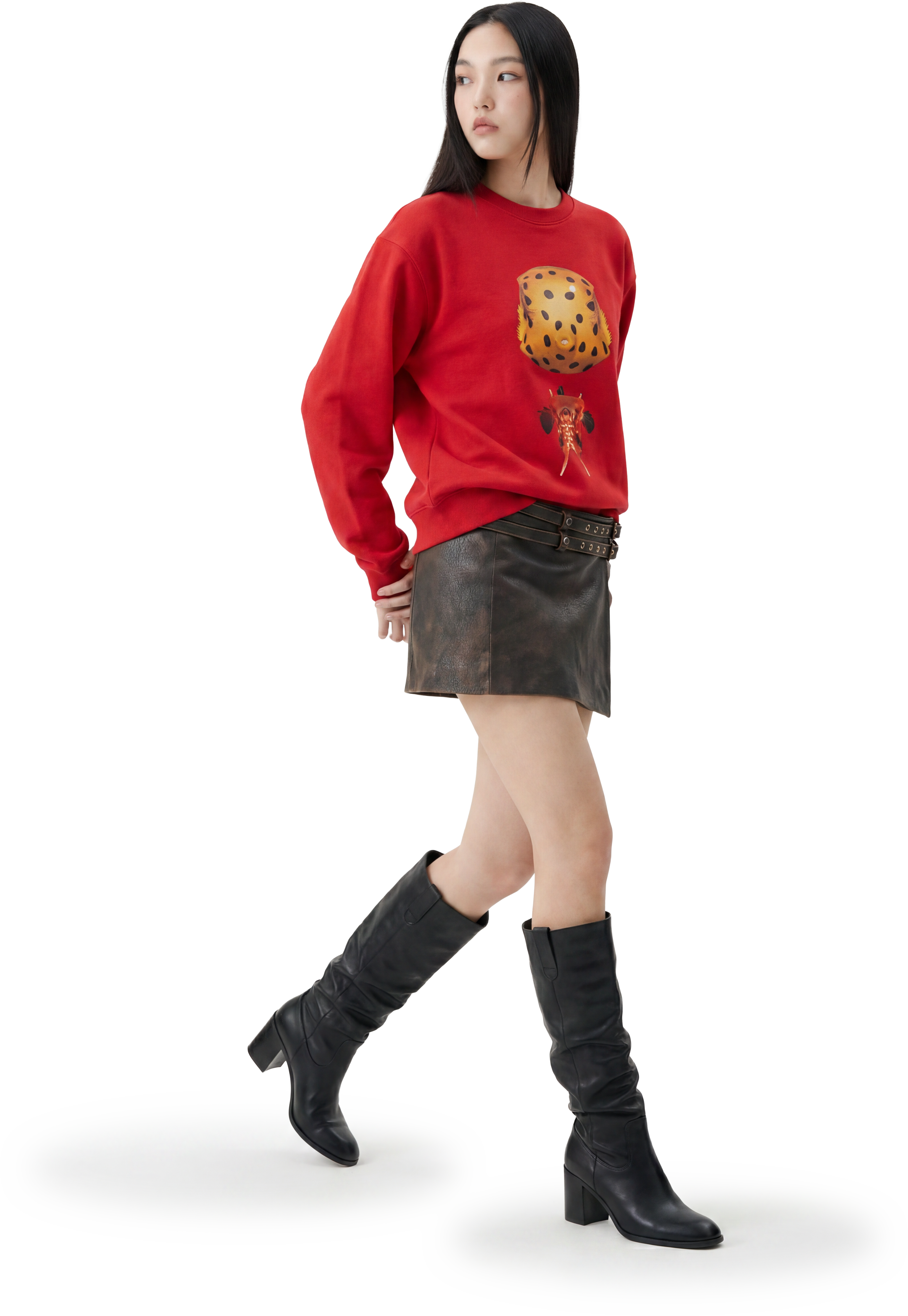 Asian girl mockup