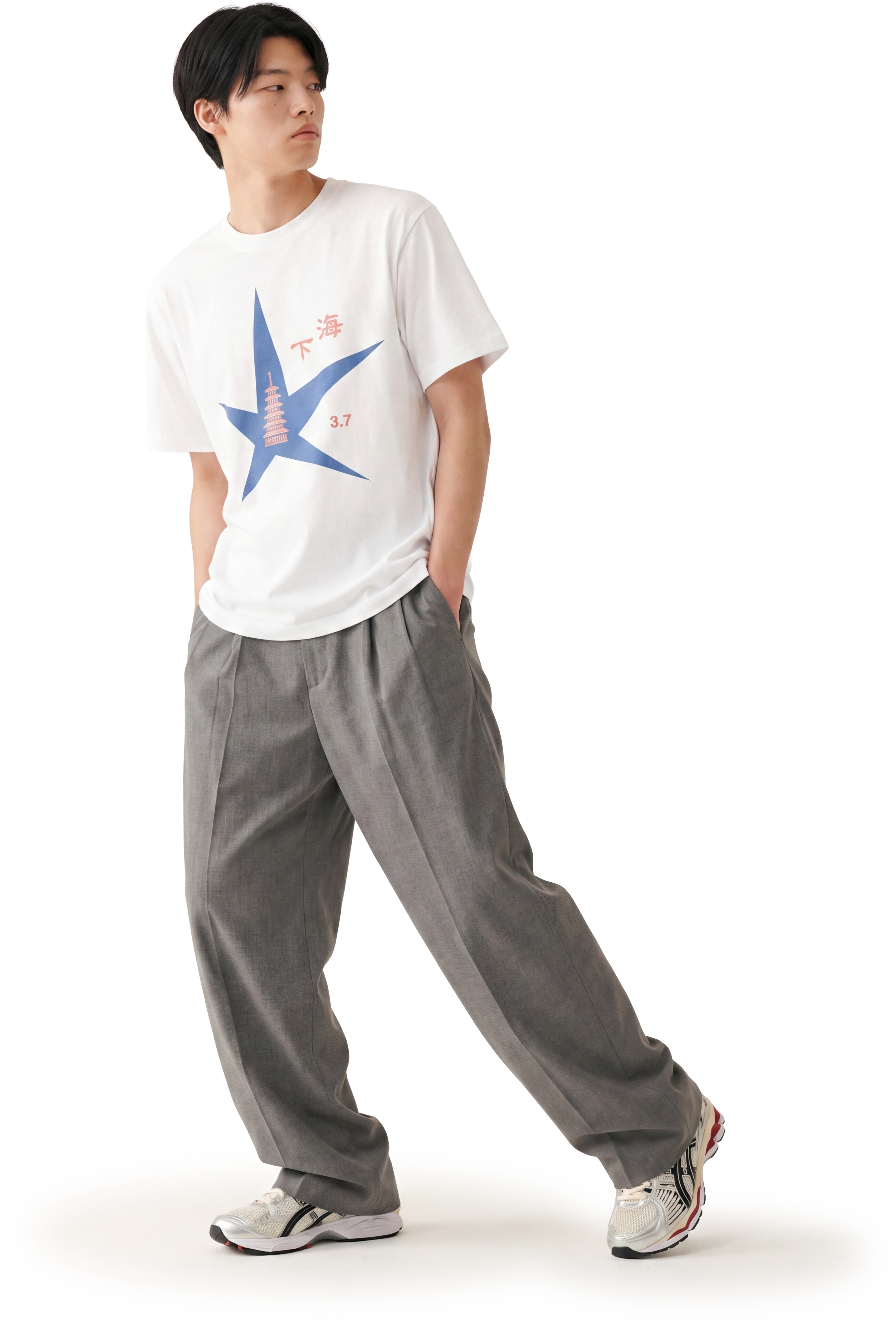 Asian guy mockup